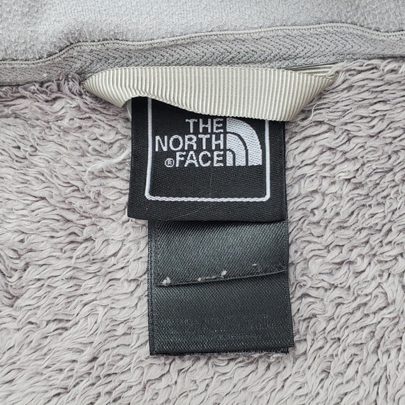 The North Face Womens Sweater Fleece Jacket Heather Gray Full Zip Pockets Size M - Picture 2 of 12